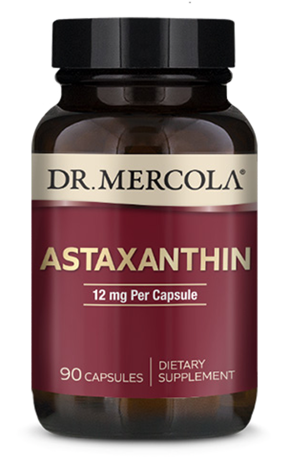 Organic Astaxanthin 12 mg 90 Capsules - Dr. Mercola