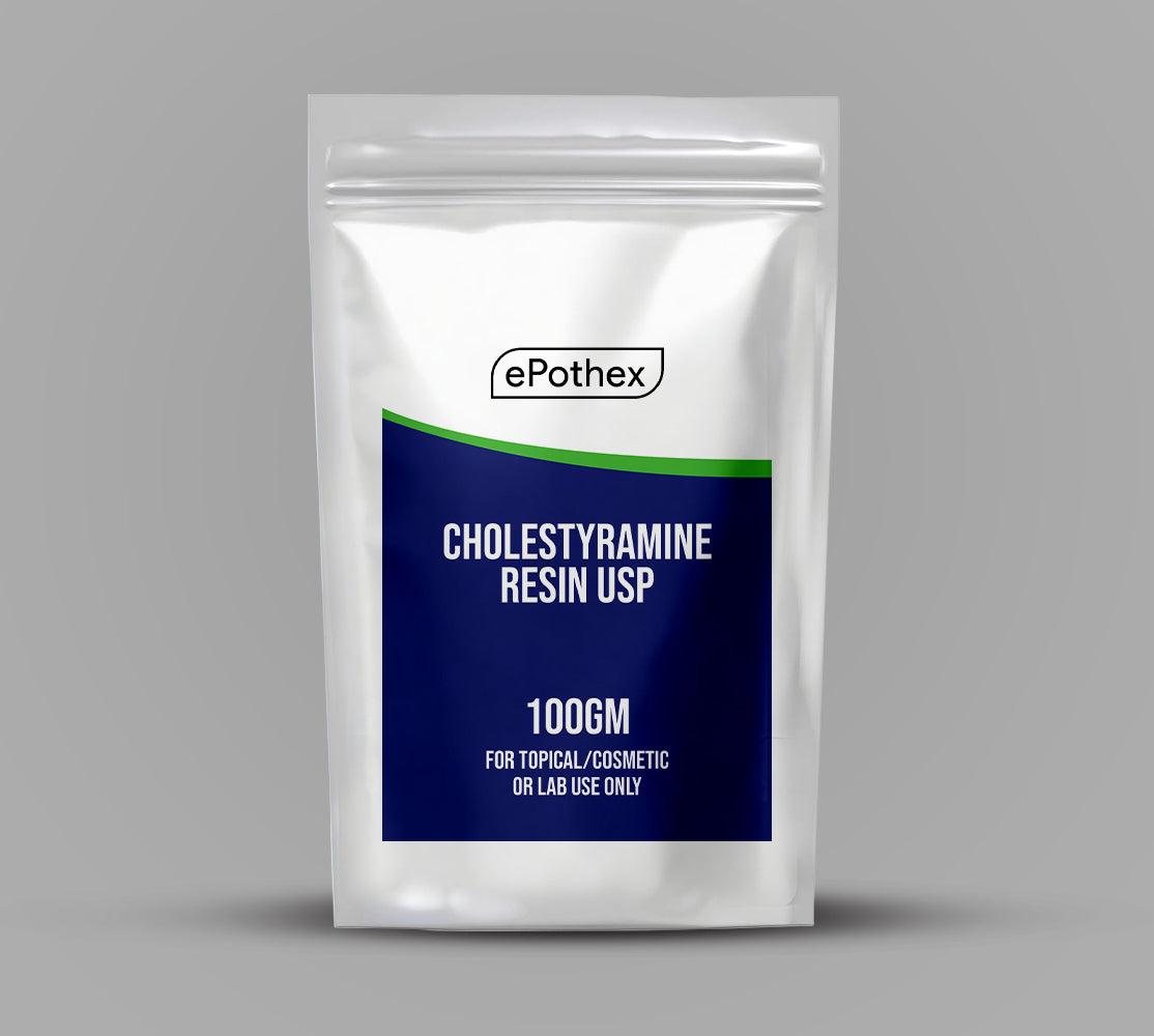 Cholestyramine Resin USP - Topical and Cosmetic - 100GM Powder