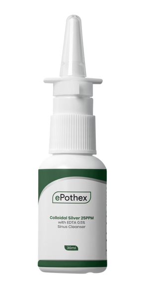 Colloidal Silver/ETDA 25PPM/0.5% Nasal Spray - 30ml - ePothex