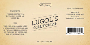Lugol's Solution of Iodine 2% - 30ml (1oz)