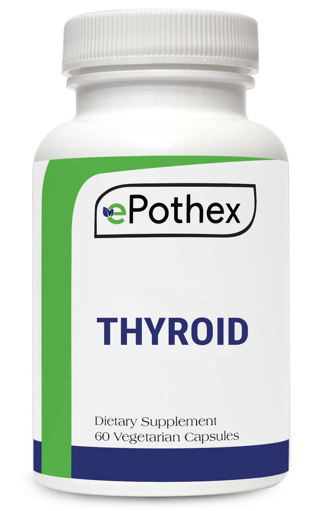 ePothex THYROID - Raw Grass-Fed Desiccated Bovine Thyroid - 60 capsules