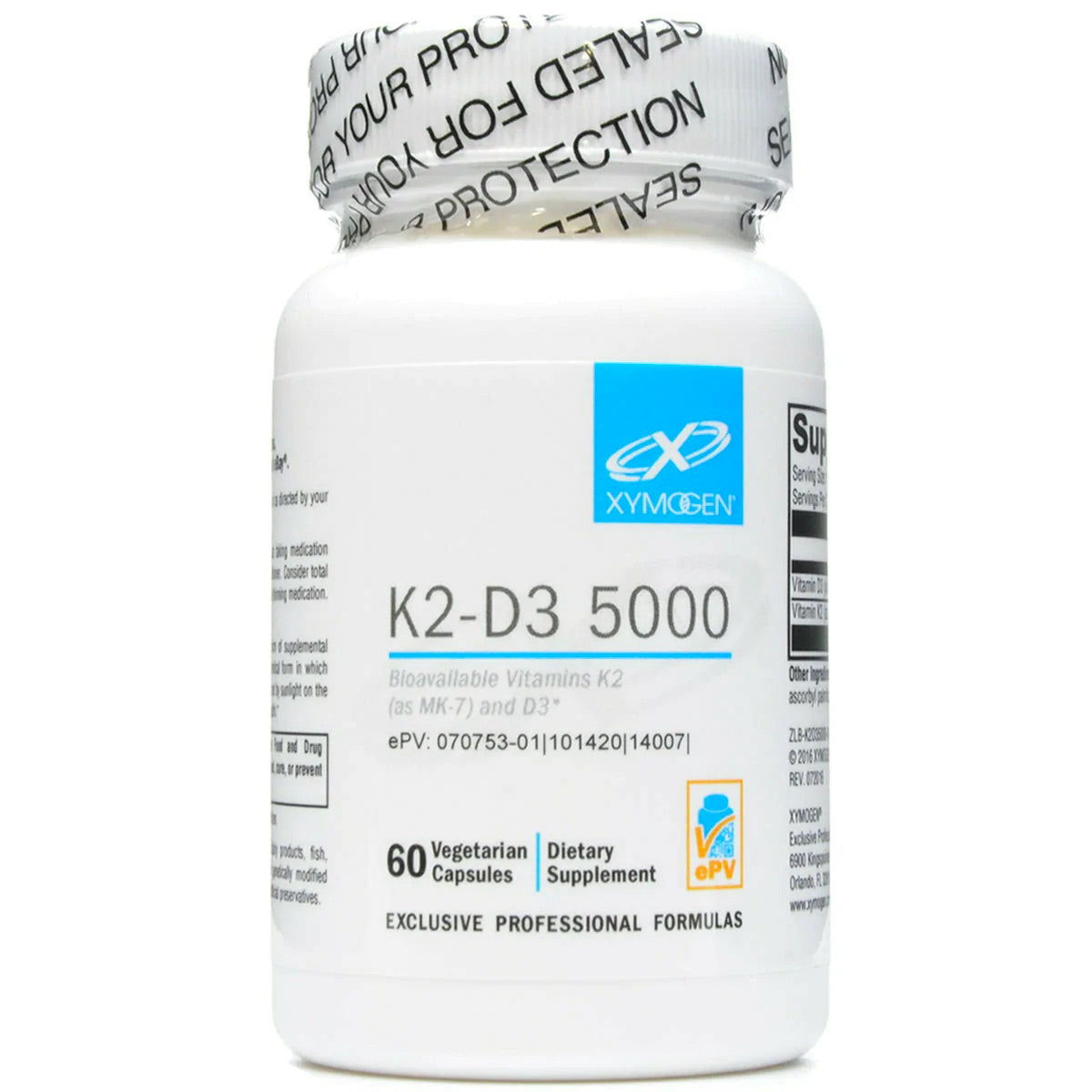 Xymogen K2-D3 5000 60 capsules - ePothex