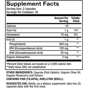 Dr. Mercola Antarctic Krill Oil - 60 Capsules