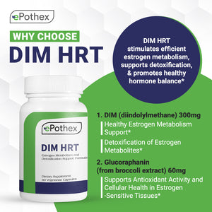 DIM HRT - Estrogen Metabolism & Detoxification Support - ePothex - 60ct